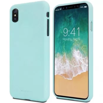   Mercury Soft Silicone Case hátlap, tok iPhone 14/13 6,1", mentazöld