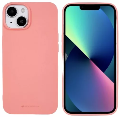 Mercury Soft Silicone Case hátlap, tok iPhone 14/13 6.1", rózsaszín