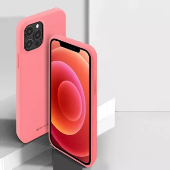   Mercury Soft Silicone Case hátlap, tok iPhone 14 Pro 6.1", rózsaszín