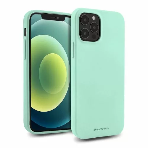 Mercury Soft Silicone Case hátlap, tok iPhone 14 Pro Max 6,7", mentazöld