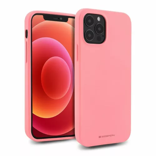 Mercury Soft Silicone Case hátlap, tok iPhone 14 Pro Max 6.7", rózsaszín