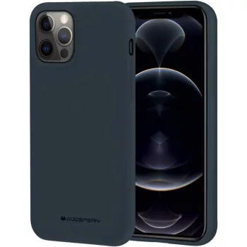   Mercury Soft Silicone Case hátlap, tok iPhone 15 6.1", sötétkék
