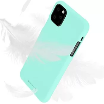   Mercury Soft Silicone Case hátlap, tok iPhone 15 Plus 6,7", mentazöld