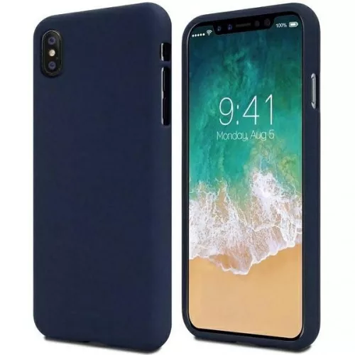 Mercury Soft Silicone Case hátlap, tok iPhone 15 Pro 6,1", sötétkék