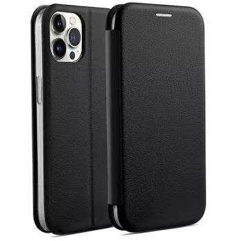   Beline Book Magnetic oldalra nyíló tok iPhone 14 Pro Max 6,7", fekete