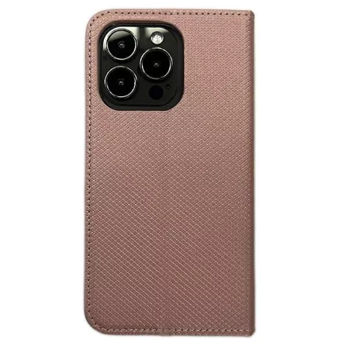 Smart Magnet oldalra nyíló tok iPhone 14/13 6.1", rozéarany