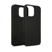 Silicone Case iPhone 14 Pro Max hátlap, tok, fekete