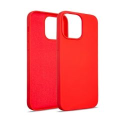Silicone Case iPhone 14 Pro Max hátlap, tok, piros