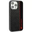 Audi Carbon Fiber Stripe iPhone 14 Pro Max (AUS-TPUPCIP14PM-R8/D1-BK) hátlap, tok, fekete