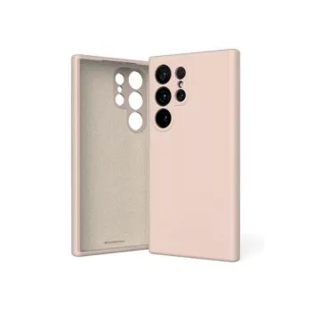   Mercury Goospery Silicone Samsung Galaxy S24 Ultra szilikon hátlap, tok, rózsaszín