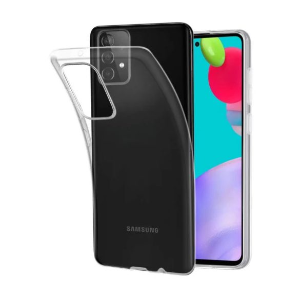 Samsung Galaxy A52 4G/A52 5G/A52s 5G Slim 1mm szilikon, hátlap, tok, átlátszó