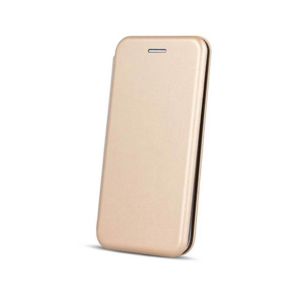 Smart Diva iPhone 12/12 Pro oldalra nyíló tok, rozé arany