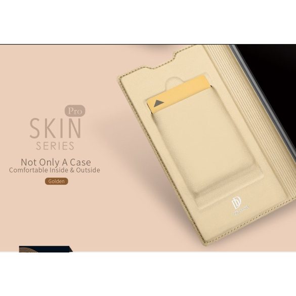 Dux Ducis Skin Pro  Huawei P Smart (2020) oldalra nyíló tok, arany