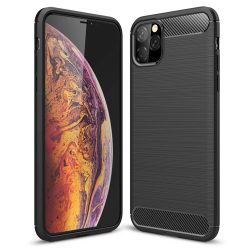 Carbon Case Flexible iPhone 11 Pro hátlap, tok, fekete