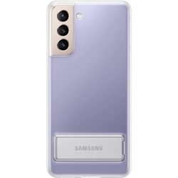   Samsung Clear Standing Samsung Galaxy S21 gyári hátlap, tok, átlátszó