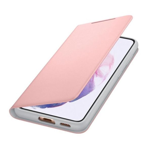 Samsung gyári LED View Case cover Samsung Galaxy S21 (EF-NG991PPE) hátlap, tok, rózsaszín