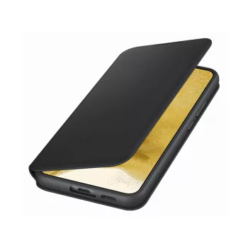   Samsung EF-NS906PBEGEE gyári LED View Cover Samsung Galaxy S22 Plus oldalra nyíló tok, fekete