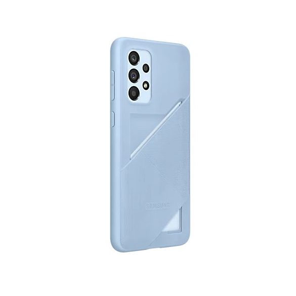 Samsung gyári Card Slot Cover Samsung Galaxy A33 5G (EF-OA336TLE) kártyatartós hátlap, tok, világoskék