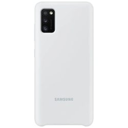   Samsung gyári Silicone Cover Samsung Galaxy A41 (EF-PA415TWE) hátlap, tok, fehér