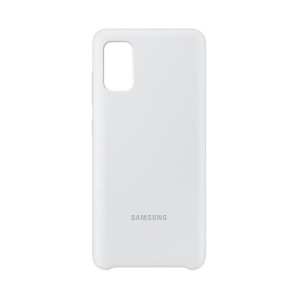 Samsung gyári Silicone Cover Samsung Galaxy A41 (EF-PA415TWE) hátlap, tok, fehér