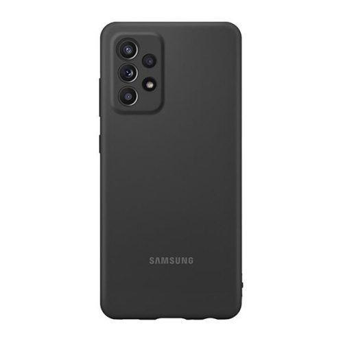 Samsung gyári Silicone Cover Samsung Galaxy A52/A52 5G/A52s (EF-PA525TBE) hátlap, tok, fekete