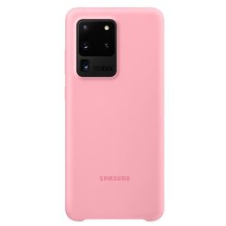   Samsung gyári Silicone Cover Samsung Galaxy S20 Ultra szilikon hátlap, tok, rózsaszín