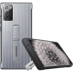   Samsung gyári Standing Case cover Samsung Galaxy Note 20 hátlap, tok, ezüst