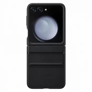   Samsung EF-VF731PBEGWW Z Flip 5 F731, patentos ECO-bőr tok, fekete