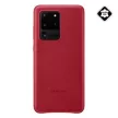 Samsung gyári Leather Cover Samsung Galaxy S20 Ultra eredeti bőr (EF-VG988LRE) hátlap, tok, piros