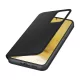 Samsung EF-ZS906CBEGEE gyári Clear View Cover Samsung Galaxy S22 Plus oldalra nyíló tok, fekete