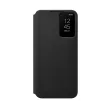 Samsung EF-ZS906CBEGEE gyári Clear View Cover Samsung Galaxy S22 Plus oldalra nyíló tok, fekete