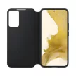 Samsung EF-ZS906CBEGEE gyári Clear View Cover Samsung Galaxy S22 Plus oldalra nyíló tok, fekete