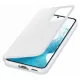 Samsung EF-ZS906CWEGEE gyári Clear View Cover Samsung Galaxy S22 Plus oldalra nyíló tok, fehér (BONTOTT DOBOZ)
