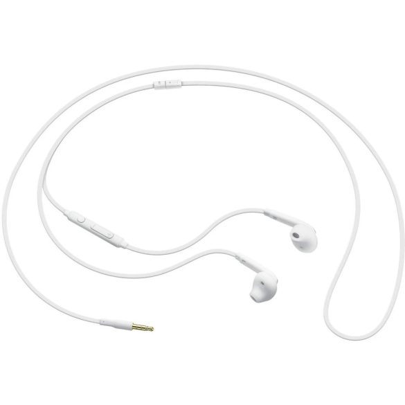 Samsung Galaxy EO-EG920BW gyári vezetékes headset, fülhallgató, 3,5mm jack, (doboz nélküli), fehér