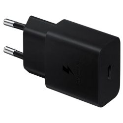   Samsung EP-T1510EBE USB-C gyári hálózati töltő, gyorstöltő adapter, 25W, (doboz nélküli), fekete
