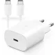 Samsung EP-TA800EWE+EP-DA905BWE USB gyári hálózati töltő, gyorstöltő adapter+USB-C kábel, 1.5m, 15W, (doboz nélküli), fehér