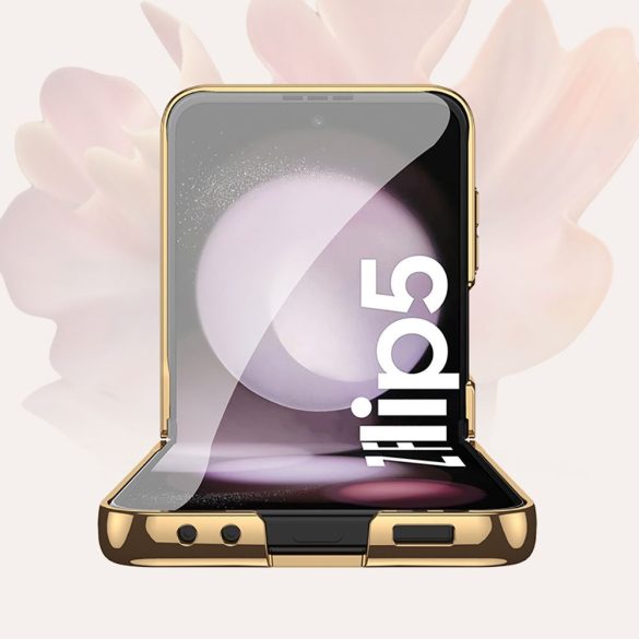 Tech-Protect Mood Marble Galaxy Z Flip 5 hátlap, tok, arany-fekete