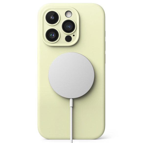 Ringke Silicone Magnetic Magsafe Iphone 15 Pro Max magsafe kompatibilis hátlap, tok, zöld