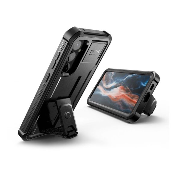 Tech-Protect Kevlar Pro Galaxy S23 FE ütésálló hátlap, tok, fekete
