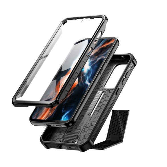 Tech-Protect Kevlar Pro Galaxy S23 FE ütésálló hátlap, tok, fekete