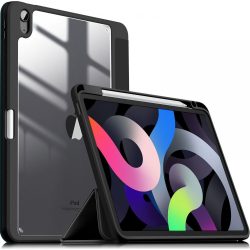   Infiland Crystal Case iPad Air 4 (2020) oldalra nyíló tok, fekete