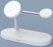Tech-Protect A12 3in1 Magnetic Wireless MagSafe kompatibilis vezeték nélküli töltőállomás , fehér