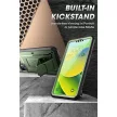 Supcase Unicorn Beetle iPhone 14 Plus szilikon ütésálló tok + övcsipesz + előlap, zöld