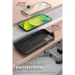 Supcase Unicorn Beetle iPhone 14 Plus szilikon ütésálló tok + övcsipesz + előlap, zöld
