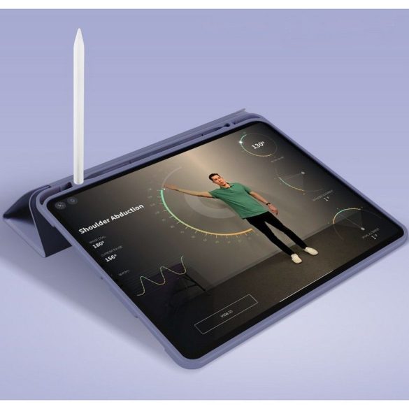 Tech-Protect Smartcase Pen iPad Pro 12.9" (2021) oldalra nyíló okos tok, fekete