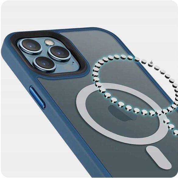 Tech-Protect Magmat MagSafe iPhone 13 hátlap, tok, matt fekete