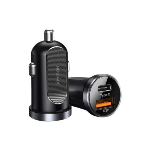 Joyroom C-A08 2-Port (USB+USB-C) PD 30W/QC3.0 univerzális autós töltő