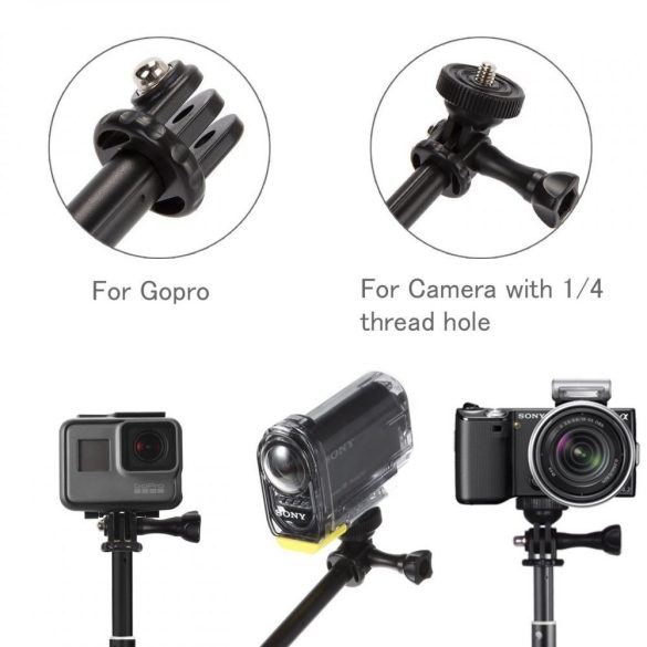 Tech-Protect Monopad & Selfie Stick GoPro Hero szelfi bot, fekete