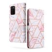 Tech-Protect Wallet Marble Samsung Galaxy A03s oldalra nyíló hátlap, tok, márvány mintás, rózsaszín