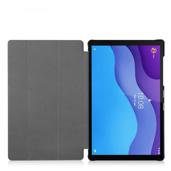 Tech-Protect Smartcase Lenovo Tab M10 10.1" (2020) TB-X306 oldalra nyíló smart tok, cicás, sötétkék
